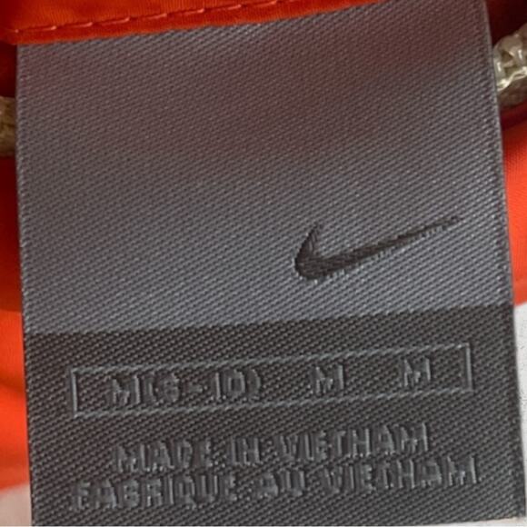 VTG 1995 NIKE Women’s Reversible Down Puffer Vest Size M Orange/Cream Sporty - Picture 15 of 15